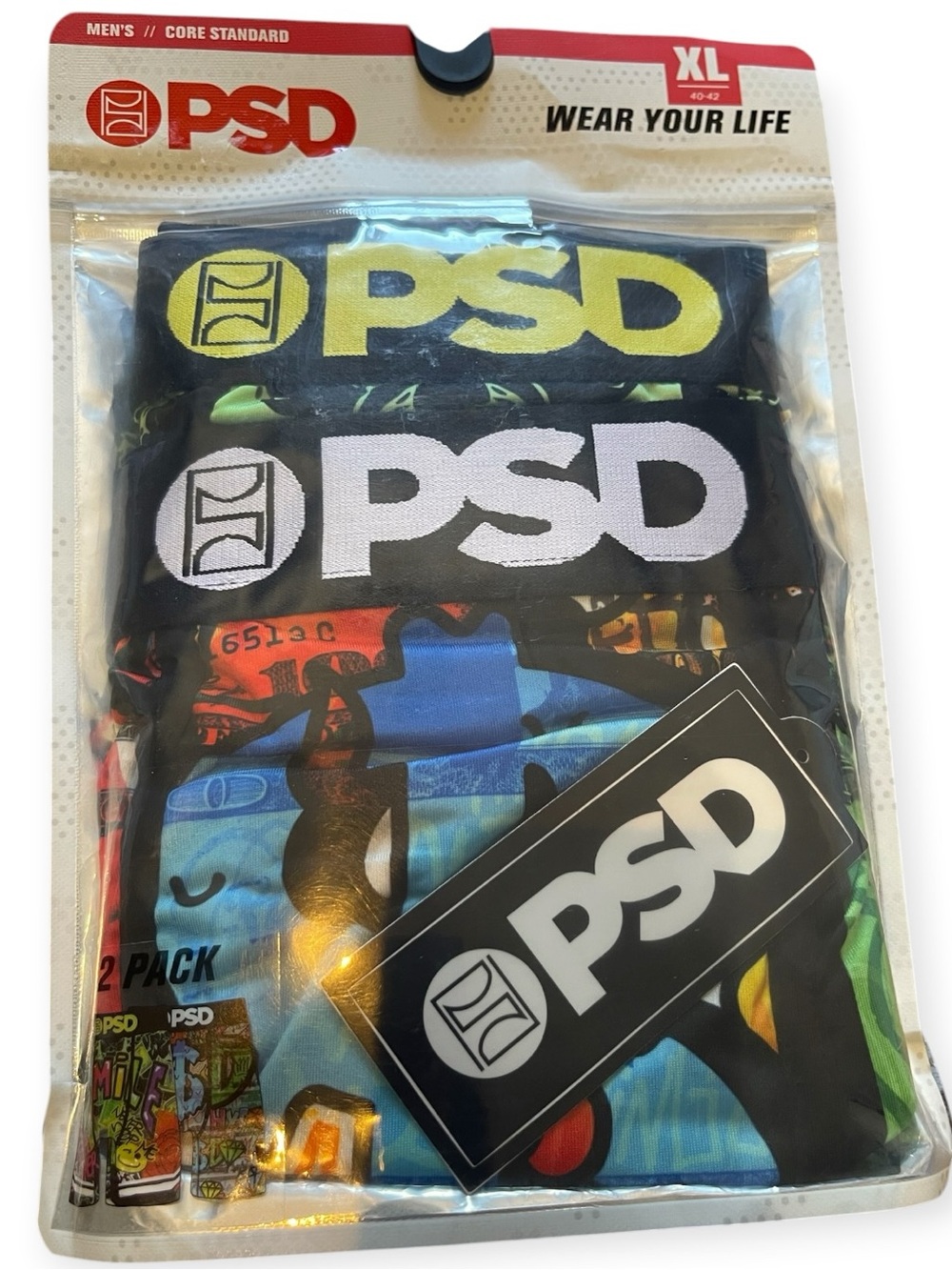 PSD Men's Core Standard 2 Pack Boxer Briefs XL